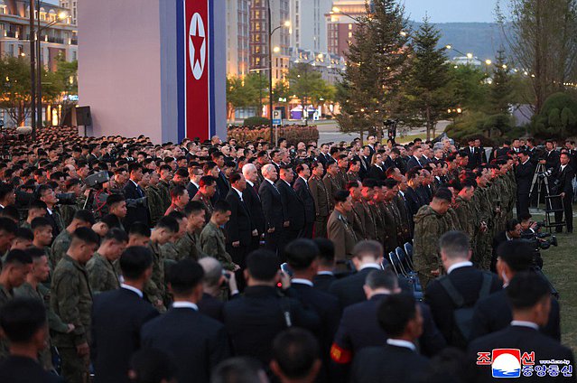 Opening ceremony of the Memorial Complex and Museum of the Military Deeds of Heroes of Foreign Military Operation. Photo credit: KCNA