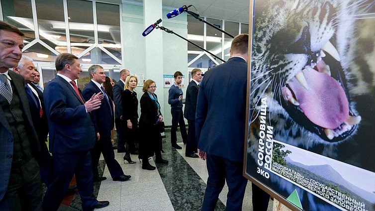 Открытие выставки «ЭКОсокровища России». Фото: Анна Исакова/Фотослужба ГосДумы.