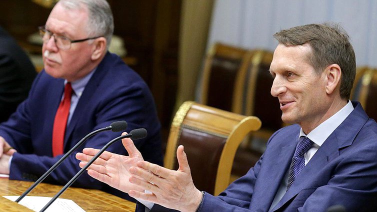 Встреча Председателя Государственной Думы 
Федерального Собрания Российской Федерации С.Е.Нарышкина 
c Премьер-министром Алжирской Народной Демократической Республики А.Селлялем.  
