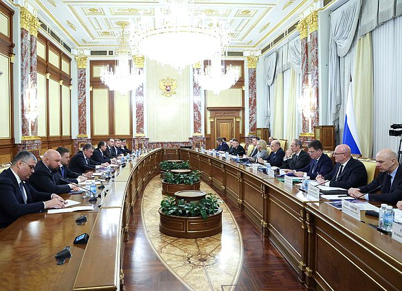 Встреча Председателя Правительства РФ Михаила Мишустина с членами фракции ЛДПР