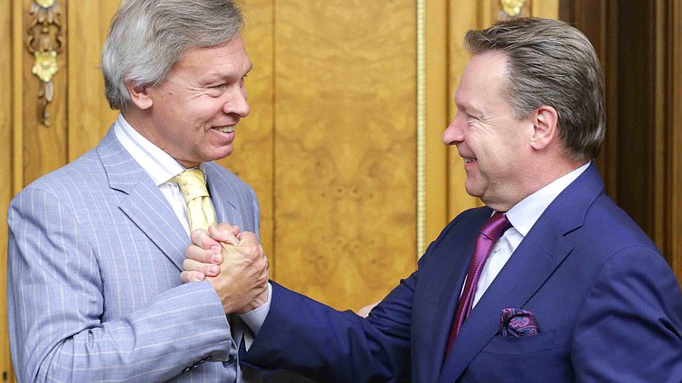Встреча Председателя Государственной Думы
Федерального Собрания Российской Федерации С.Е.Нарышкина
с Председателем Парламентской ассамблеи ОБСЕ И.Канервой. 
