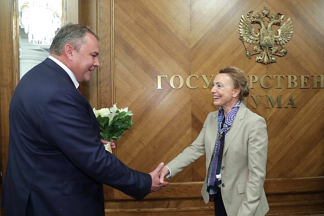 Deputy Chairman of the State Duma Petr Tolstoy and Secretary General of the Council of Europe Marija Pejčinović Burić