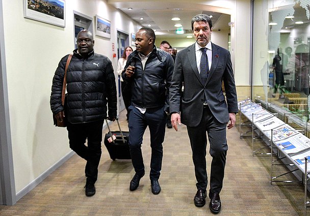 First Deputy Chairman of the Committee on Informational Policy, Technologies and Communications Alexander Yushchenko and members of the parliamentary delegation from Kenya