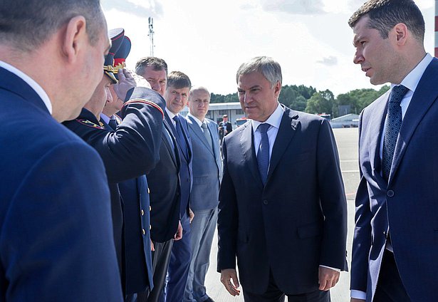 Председатель Государственной Думы Вячеслав Володин и губернатор Калининградской области Антон Алиханов