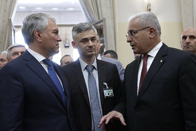 Chairman of the State Duma Vyacheslav Volodin and Speaker of the National People’s Assembly of the People's Democratic Republic of Algeria Brahim Boughali