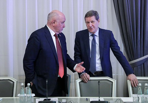 Chairman of the Federation Council Committee on Foreign Affairs Grigory Karasin and First Deputy Chairman of the State Duma Alexander Zhukov