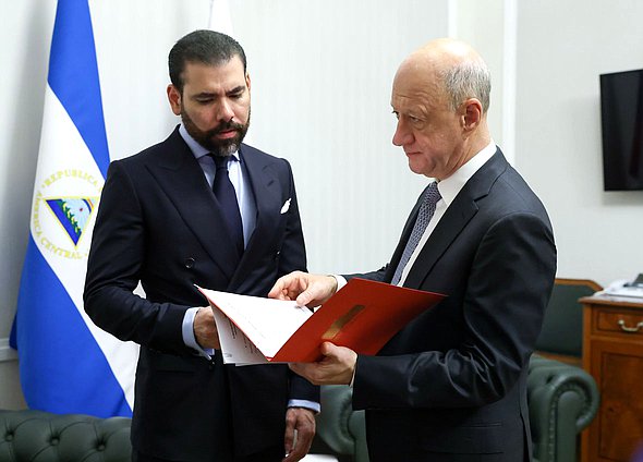 Special Representative of the Co-Presidents of Nicaragua for Russian Affairs Laureano Facundo Ortega Murillo and Deputy Chairman of the State Duma Alexander Babakov