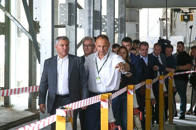 Председатель Государственной Думы Вячеслав Володин посетил домостроительный комбинат «Бетониум»