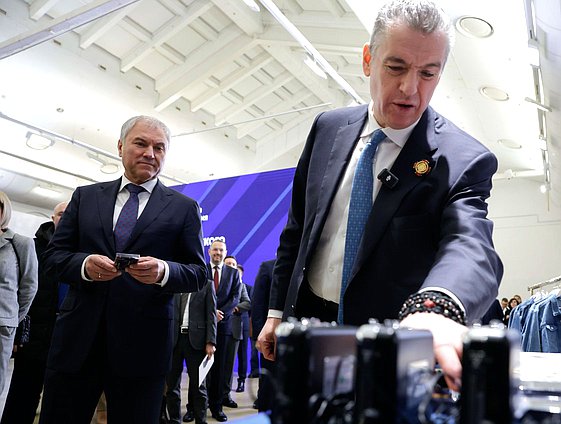 Председатель Государственной Думы Вячеслав Володин и руководитель фракции ЛДПР Леонид Слуцкий