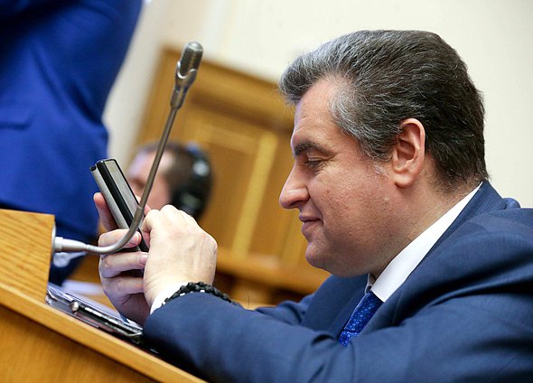 Председатель Комитета по международным делам Леонид Слуцкий