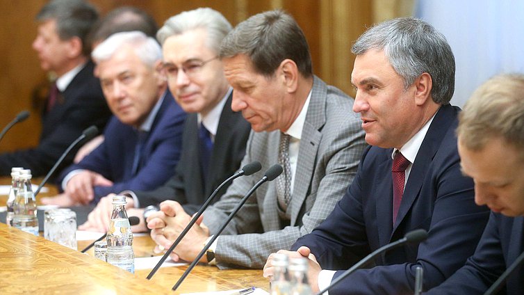 Встреча Председателя Государственной Думы Вячеслава Володина и Президента Республики Корея Мун Чжэ Ина