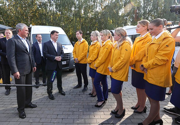 Председатель Государственной Думы Вячеслав Володин и губернатор Московской области Андрей Воробьев