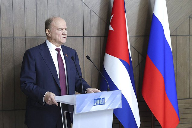 Leader of the CPRF faction Gennady Zyuganov