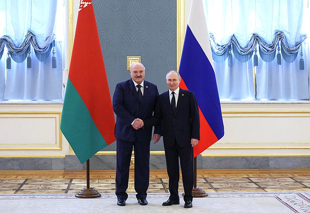 Президент России Владимир Путин и Президент Белоруссии Александр Лукашенко