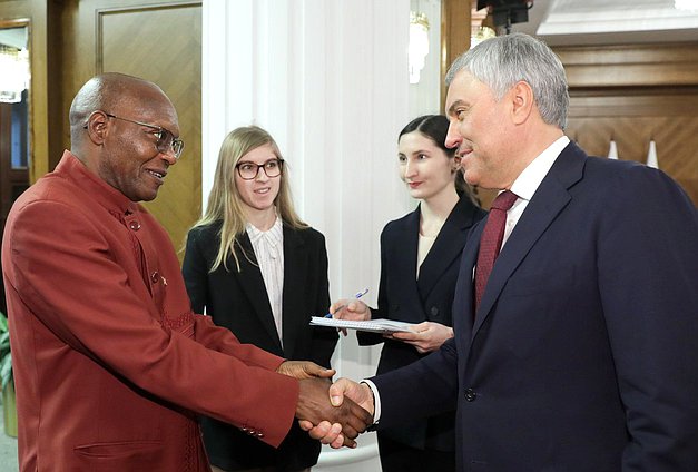 Chairman of the State Duma Vyacheslav Volodin and Speaker of the National Assembly of the Republic of Burundi Gélase Daniel Ndabirabe