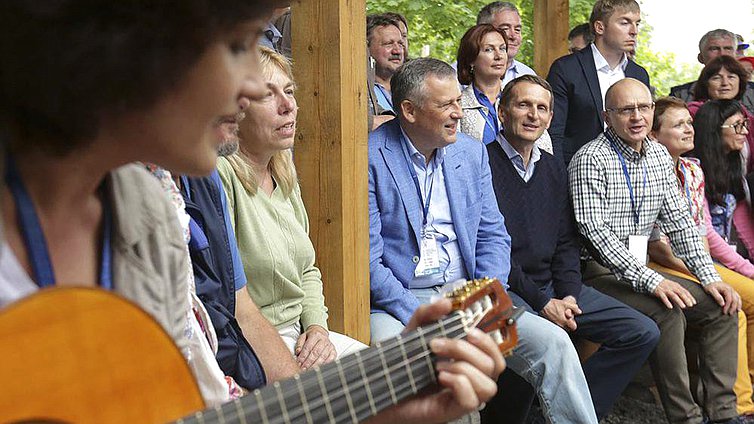 Посещение фестивального городка третьего Международного отраслевого фестиваля авторской песни и поэзии городов Росатома «U235».

