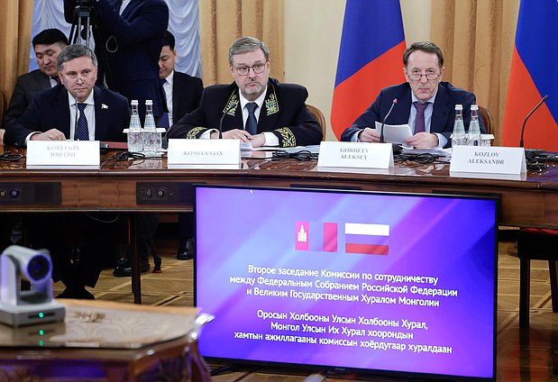 Председатель Комитета по экологии, природным ресурсам и охране окружающей среды Дмитрий Кобылкин, заместитель Председателя Совета Федерации Константин Косачев и заместитель Председателя Государственной Думы Алексей Гордеев