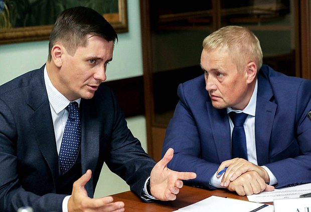 Member of the Committee on Informational Policy, Technologies and Communications Vadim Dengin and member of the Committee on Control and Regulations Andrei Alshevskikh