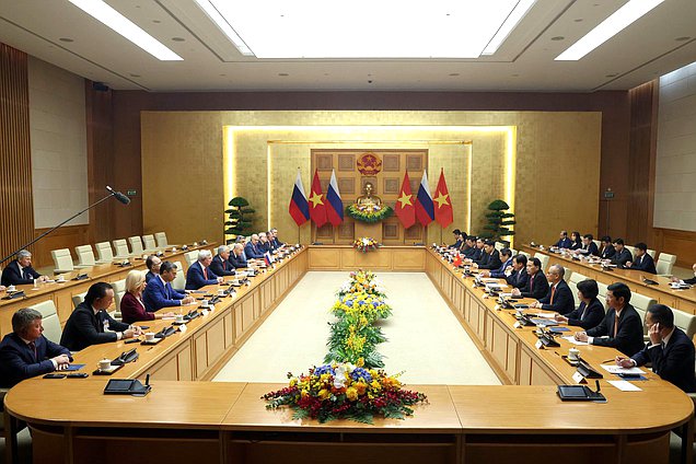 Meeting of Chairman of the State Duma Vyacheslav Volodin and Prime Minister of the Socialist Republic of Vietnam Phạm Minh Chính