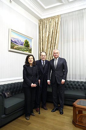 Председатель ГД Вячеслав Володин, Граф Петр Петрович Шереметев с супругой Югетт