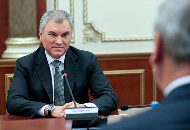 Chairman of the State Duma Vyacheslav Volodin