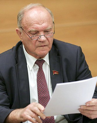 Leader of the CPRF faction Gennady Zyuganov