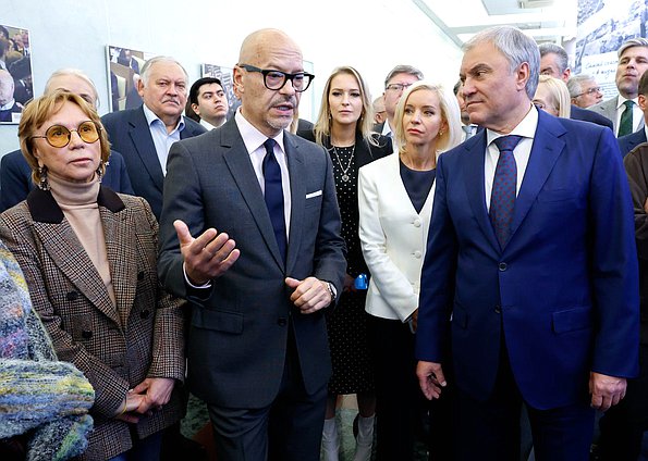 Продюсер и режиссер Федор Бондарчук и Председатель Государственной Думы Вячеслав Володин