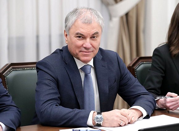 Chairman of the State Duma Vyacheslav Volodin