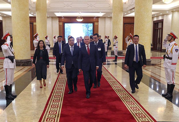 Meeting of Chairman of the State Duma Vyacheslav Volodin and General Secretary of the Communist Party of Vietnam Central Committee Tô Lâm