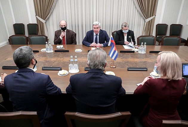 Meeting of First Deputy Chairman of the State Duma Ivan Melnikov and Minister of Higher Education of the Republic of Cuba Jose Ramon Saborido Loidi