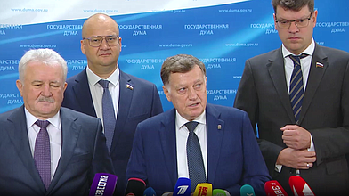 Пресс-подход представителей фракции «Единая Россия»