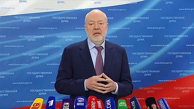 Пресс-подход представителей фракции "Единая Россия"