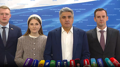 Пресс-подход представителей фракции "Новые люди"