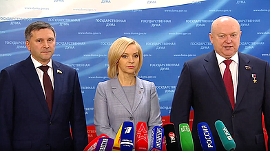 Пресс-подход представителей фракции «Единая Россия»