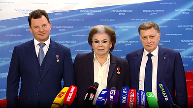 Пресс-подход представителей фракции «Единая Россия»