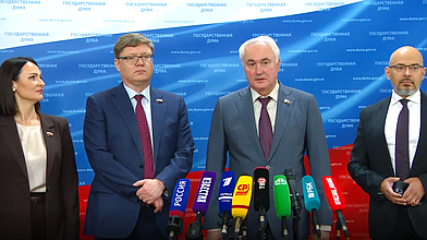 Пресс-подход представителей фракции «Единая Россия»