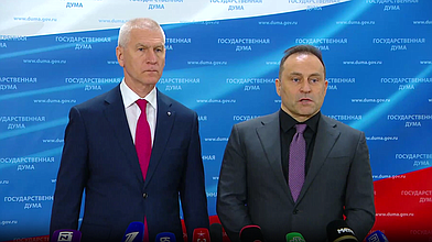 Пресс-подход Министра спорта РФ Олега Матыцина и Председателя Комитета по физической культуре и спорту Дмитрия Свищева