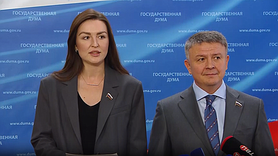 Пресс-подход представителей фракции "Новые люди"