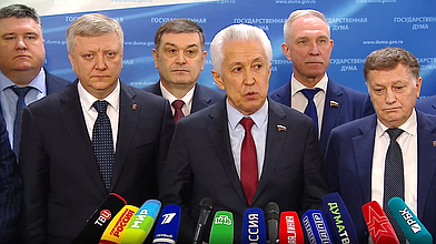 Пресс-подход представителей фракции «Единая Россия»