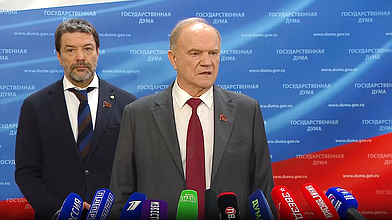 Пресс-подход руководителя фракции КПРФ Геннадия Зюганова