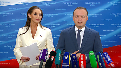 Пресс-подход представителей фракции «Новые люди»