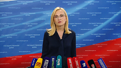 Пресс-подход представителей фракции "Единая Россия"