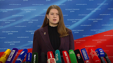 Пресс-подход представителей фракции "Единая Россия"