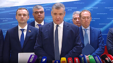 Пресс-подход представителей фракции ЛДПР