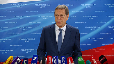 Пресс-подход представителей фракции "Единая Россия"
