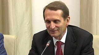 Встреча Председателя Государственной Думы Сергея Евгеньевича Нарышкина с членом Государственного совета Испании, бывшим премьер-министром Испании Хосе Луисом Родригесом Сапатеро в рамках IV Международного парламентского форума