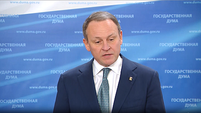 Пресс-подход представителей фракции "Единая Россия"