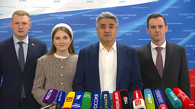 Пресс-подход представителей фракции "Новые люди"