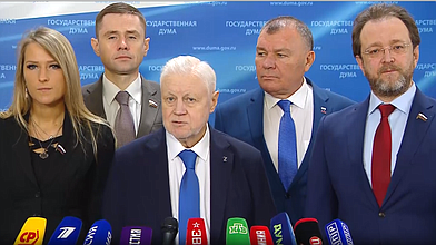 Пресс-подход представителей фракции "Справедливая Россия - За правду"