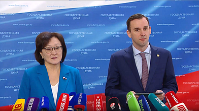 Пресс-подход представителей фракции "Новые люди"